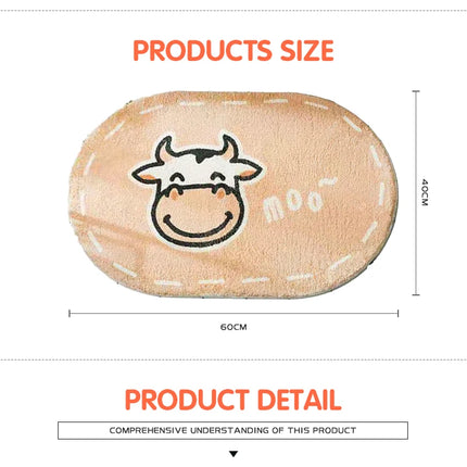 Cartoon Animals Bath Mats Soft Cute Rugs Home Entrance Doormats Bedroom Carpets Bathroom Door Mat Absorbent Non-Slip Foot Pad