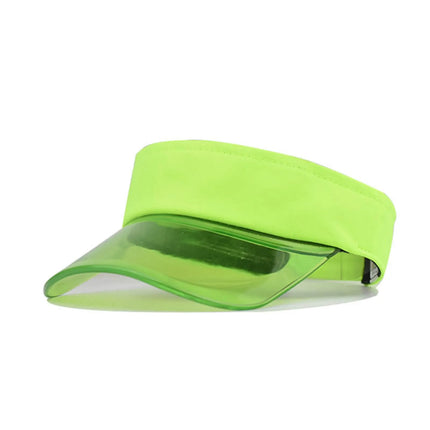 Baseball Caps For Women Fashionable Women Solid Color Sun Protection Topless Transparent Baseball Visor Cap Casquette Homme
