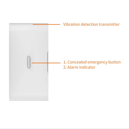 433MHz Wireless Glass Break Vibration Sensor Door Window Alarm