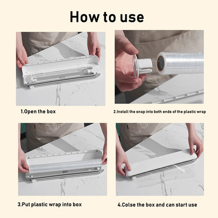 Professional Plastic Wrap Cutter Food Wrap Dispenser High Quality Foil Cling Film Cutter Oil Paper Cut Kitchen Accessories Tools