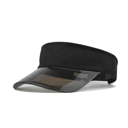 Baseball Caps For Women Fashionable Women Solid Color Sun Protection Topless Transparent Baseball Visor Cap Casquette Homme