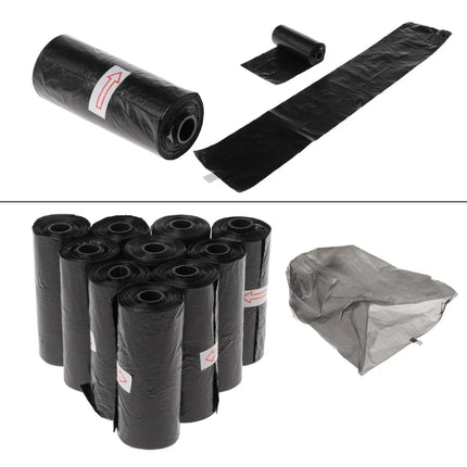 10 Roll/Set Garbage Bag Degradable Pet Poop Shit Trash Home Kitchen Universal Waste Black