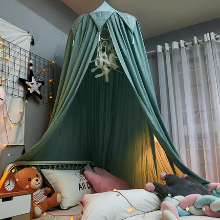 Hung Dome Mosquito Net for Baby Children Crib Bed Tent Girls Kids Bedding Living Room Decor Corner Canopy Tent Mosquito Net Bebe