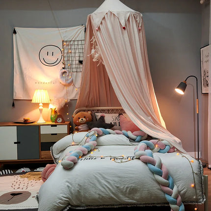 Hung Dome Mosquito Net for Baby Children Crib Bed Tent Girls Kids Bedding Living Room Decor Corner Canopy Tent Mosquito Net Bebe