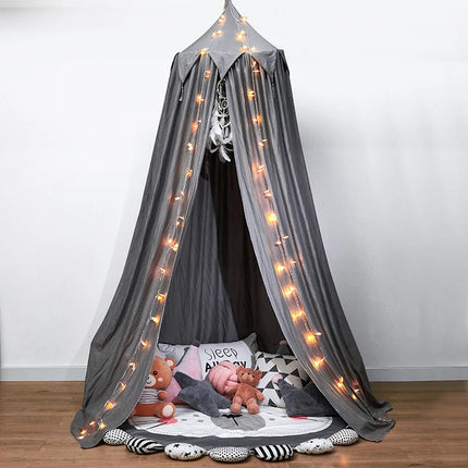 Hung Dome Mosquito Net for Baby Children Crib Bed Tent Girls Kids Bedding Living Room Decor Corner Canopy Tent Mosquito Net Bebe