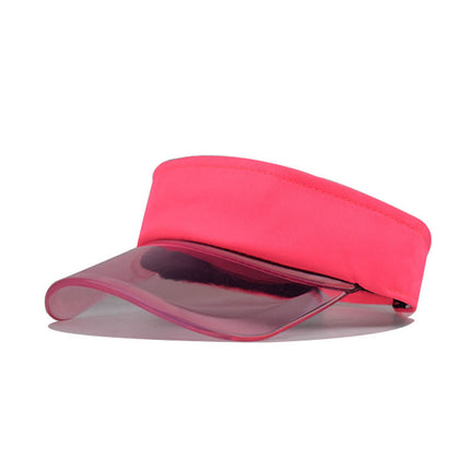Baseball Caps For Women Fashionable Women Solid Color Sun Protection Topless Transparent Baseball Visor Cap Casquette Homme