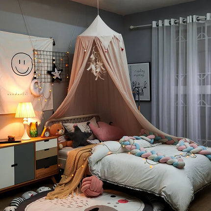 Hung Dome Mosquito Net for Baby Children Crib Bed Tent Girls Kids Bedding Living Room Decor Corner Canopy Tent Mosquito Net Bebe