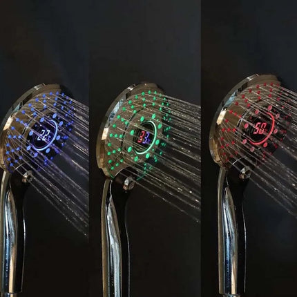 LED Shower Head with Digital Temperature Control