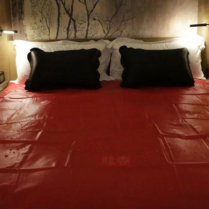 Waterproof Adult Bed Sheets S-e-x PVC Vinyl Mattress Cover Allergy Relief Bed Bug Hypoallergenic S-e-x Game Bedding Sheets
