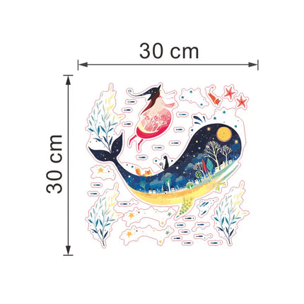 Cartoon Fish Stickers Home Decoration Underwater Scenery Mural Art Bathroom Kitchen Decor Decals