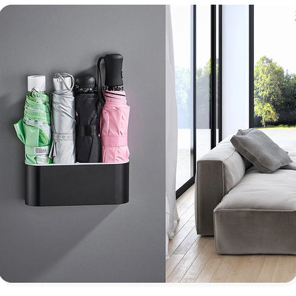 Portable Wall Mounted Umbrella Storage Rack Creative Wall Umbrella Clip Holder Racks Home Storage Hanger Organizer