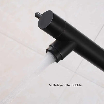 Deck Mounted Spring Pull Down Kitchen Faucet Swivel Handheld Sprayer Dual Spout Mixer Tap Kitchen Mixer Crane Cold Hot Water Tap