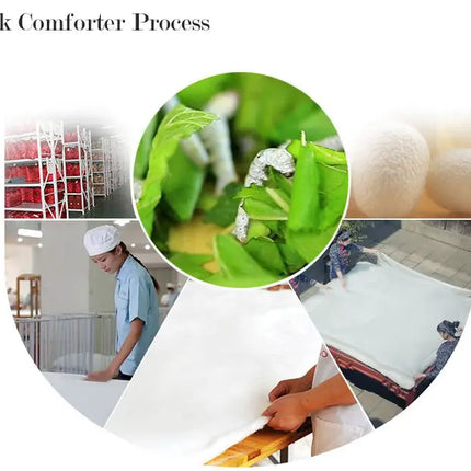 Summer Winter Mulberry Silk Quilts Hand Work Positioning Silk Comforter 100%Cotton Duvet Cover Silk Blanket Bedding Home Textile
