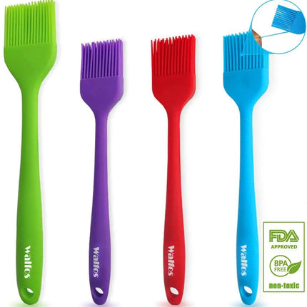 WALFOS Pastry Brushes-BBQ Cake Oil Brush For Barbecue Grill -Heat Resistant Silicone Basting Brushes For Cooking Kitchen Brush
