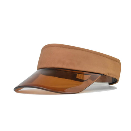 Baseball Caps For Women Fashionable Women Solid Color Sun Protection Topless Transparent Baseball Visor Cap Casquette Homme