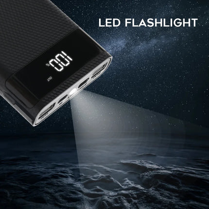 kebidumei Dual USB Micro USB Type C Power Bank Shell 5V DIY 4/6*18650 Case Battery Charge Storage Box Without Battery