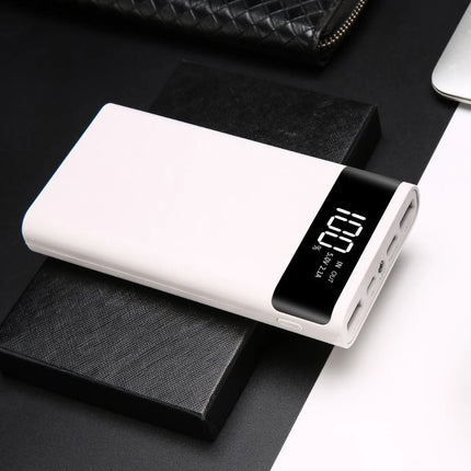 kebidumei Dual USB Micro USB Type C Power Bank Shell 5V DIY 4/6*18650 Case Battery Charge Storage Box Without Battery