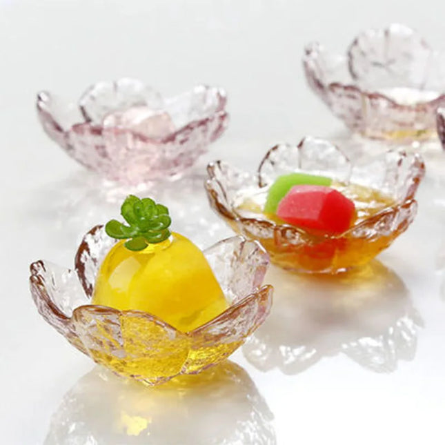 Japanese Glass Plates with Golden Border