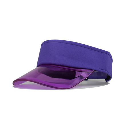 Baseball Caps For Women Fashionable Women Solid Color Sun Protection Topless Transparent Baseball Visor Cap Casquette Homme