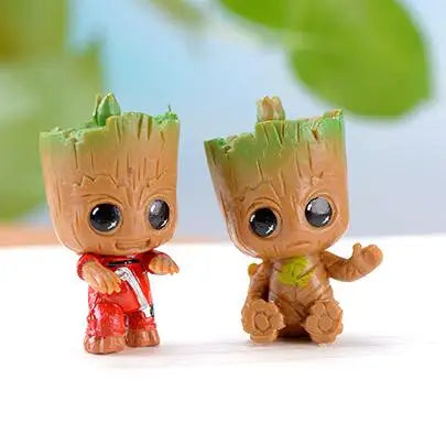 4pcs Marvel Guardians of the Galaxy Tiny Groot Figure Set