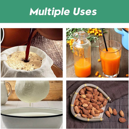 100/200/300 Mesh Filter Squeeze Water Bag Nut Milk Net Yogurt Tea Beer Coffee Food Filter Strainers Mesh Kitchen Strainer Bags