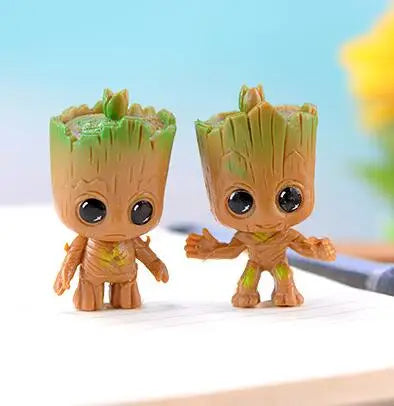 4pcs Marvel Guardians of the Galaxy Tiny Groot Figure Set