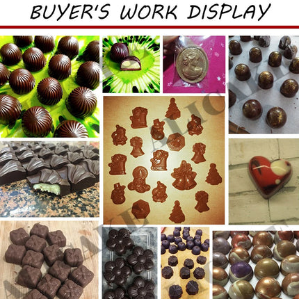 Polycarbonate Chocolate Mould Candy Chocolate Bar Sphere Mold Acrylic Bonbons Confectionery Kitchen Baking Pastry Utensils Tools