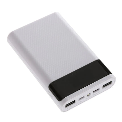 kebidumei Dual USB Micro USB Type C Power Bank Shell 5V DIY 4/6*18650 Case Battery Charge Storage Box Without Battery