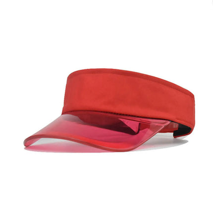 Baseball Caps For Women Fashionable Women Solid Color Sun Protection Topless Transparent Baseball Visor Cap Casquette Homme