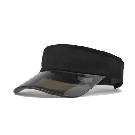 Baseball Caps For Women Fashionable Women Solid Color Sun Protection Topless Transparent Baseball Visor Cap Casquette Homme
