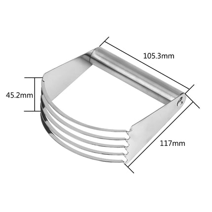 Stainless Steel Baking Pastry Blades Flour Mixer Gadgets Manual Dough Blender Cooking Tools Baking Tools Kitchen Accessories