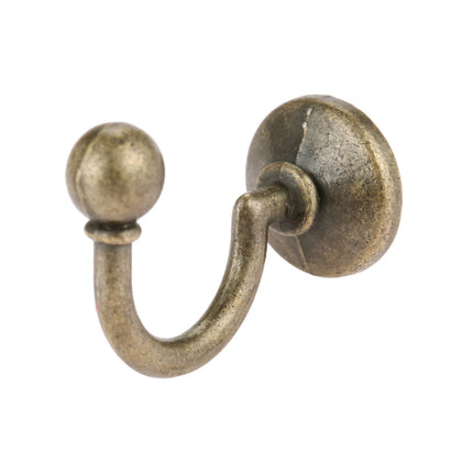 2pcs 32*23mm Antique Bronze Hooks Alloy Wall Hanger Hat Coat Robe Hooks Bathroom Kitchen Hooks Hanger Furniture Hardware