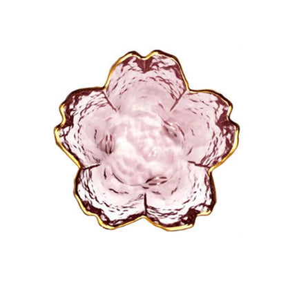 Japanese Glass Plates with Golden Border