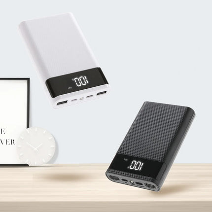 kebidumei Dual USB Micro USB Type C Power Bank Shell 5V DIY 4/6*18650 Case Battery Charge Storage Box Without Battery
