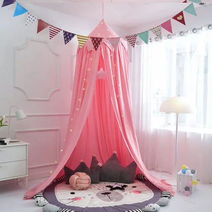 Hung Dome Mosquito Net for Baby Children Crib Bed Tent Girls Kids Bedding Living Room Decor Corner Canopy Tent Mosquito Net Bebe