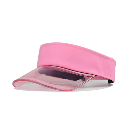 Baseball Caps For Women Fashionable Women Solid Color Sun Protection Topless Transparent Baseball Visor Cap Casquette Homme