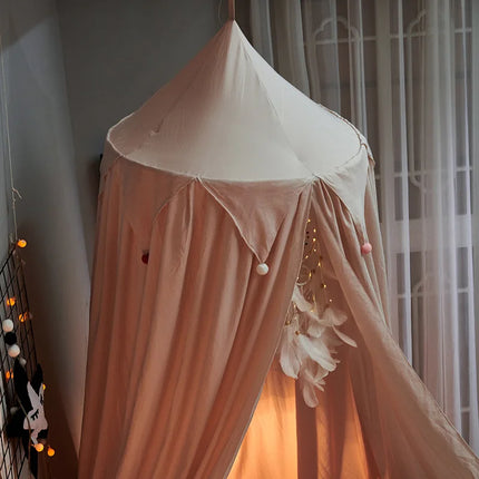 Hung Dome Mosquito Net for Baby Children Crib Bed Tent Girls Kids Bedding Living Room Decor Corner Canopy Tent Mosquito Net Bebe