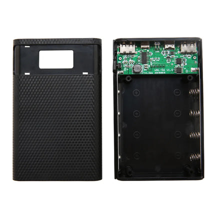 kebidumei Dual USB Micro USB Type C Power Bank Shell 5V DIY 4/6*18650 Case Battery Charge Storage Box Without Battery