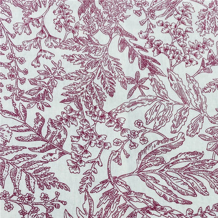 150x50cm Pure Cotton Plant Printed Fabric For Summer Women's Dresses, Shirts Curtains Bedding Handmade DIY Sewing Fabric TJ21948