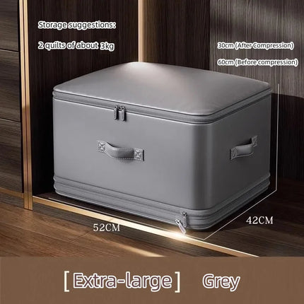 Ultra Space Saving Self Compression Organizer,Comforter Storage Bag,Moving Bag for Comforters,Clothes,Blankets,Bedding,College