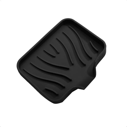 1-Pack Silicone Drain Soap Box Kitchen Bathroom Anti-slip Sink Tray Creative Washing Table Soap Tray Free Punch Drain Rack