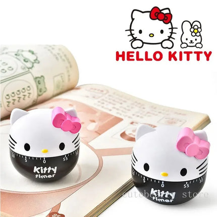 Hello Kitty Kitchen Cooking Reminder Cartoon Kawaii 60 Minute Timer Cooking Baking Helper Kitchen Chronograph Reminder
