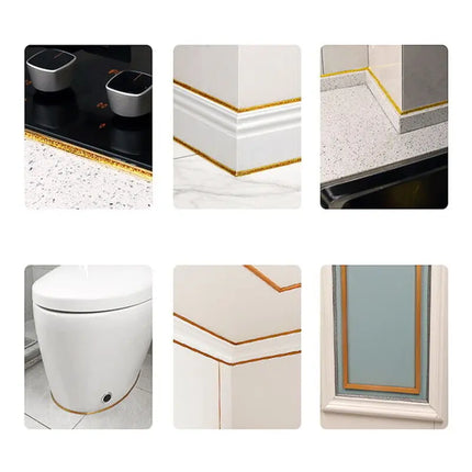 6M Ceramic Tile Gap Tape Kitchen Bathroom Waterproof Beautiful Seam Self-Adhesive Sticker Wall Floor Gap Line Decorative Strip