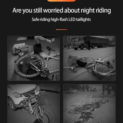New Bicycle Taillight Cycling Lights Multi Lighting Modes USB Charging Led Flash Tail Rear Lights Bike Accessories