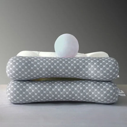 Adult Latex Reverse Traction Pillow Core Cervical Spine Protection Sleep Aid Specially Designed Household No Collapse