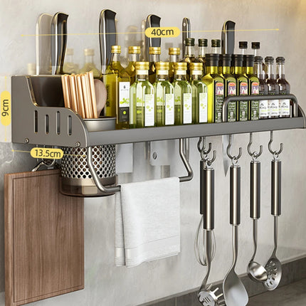 Kitchen Spice Storage Knives Holder Knife Stand Spice Rack Organizer Knives Holder Spoon and Chopsticks Rest Hanging Organizers