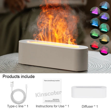 Flame Aroma Diffuser with RGB Light