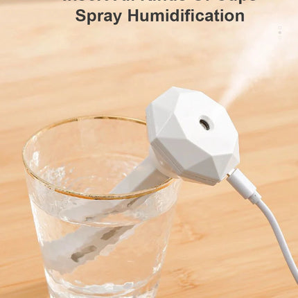 LED Lamp Air Humidifier USB Essential Oil Diffuser Car Purifier Aroma Anion Mist Maker with Romantic Light Portable Humidifier