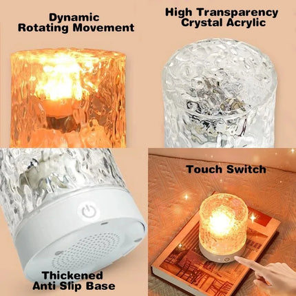 LED Water Ripple Projector Night Light