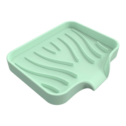 1-Pack Silicone Drain Soap Box Kitchen Bathroom Anti-slip Sink Tray Creative Washing Table Soap Tray Free Punch Drain Rack